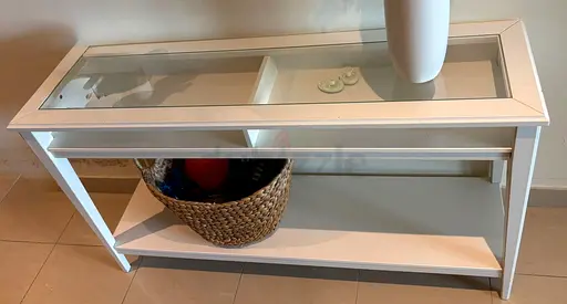 IKEA white console table