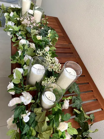 Decoration Candles and Flowers