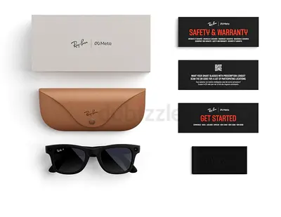 Meta Rayban(Gen-1) Meta Glasses Skyler RW4010 Shinny Black/G15 Green Brand New