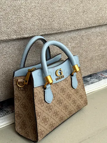 GUESS Handbag – Beige  Light Blue