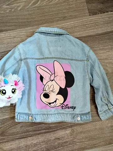 Lightwash Disney Minnie Mouse Kids Denim Jacket - Size Small