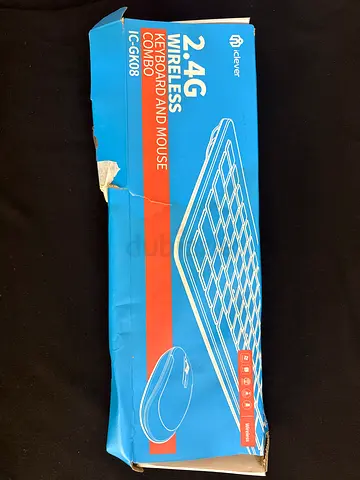 iClever 2.4G Wireless Keyboard and Mouse Combo (IC-GK08) - Used, With Box