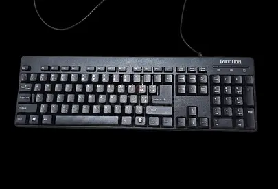 Used Meetion Wired Full-Size Keyboard - USB, Black