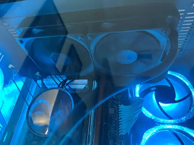 gaming PC with RGB cooling