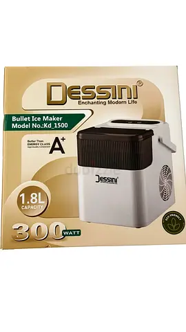 Dessini Bullet Ice Maker Kd_1500 — 1.8L, 300W (Like New in Box)