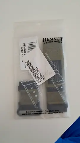 New Hemsut interchangeable watch straps — 2 pieces, in original packaging