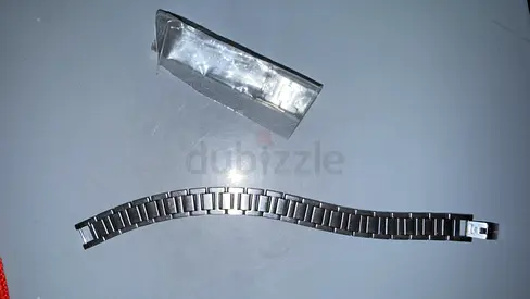 Metropole Collection Link Bracelet For Men In Stainless Steel Embellished With Petit Piqué Pattern -