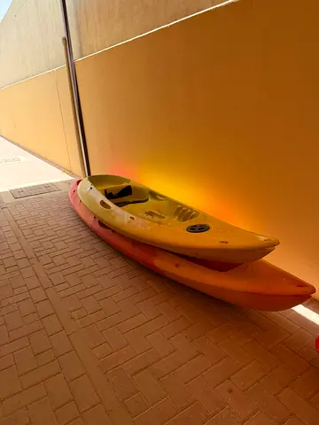 Two missions kayaks , one double and the other single