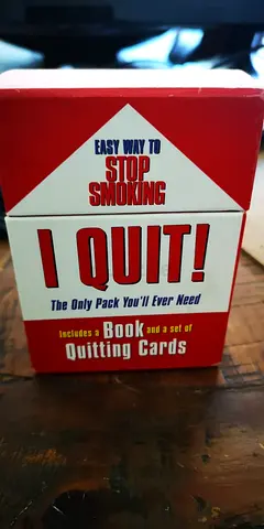 Stop Smoking I Quit Book and Card Set