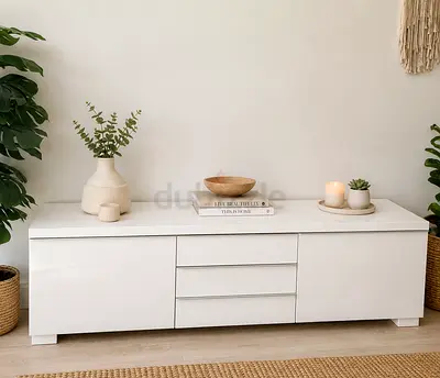 Ikea besta burs white TV cabinet / media console with drawers