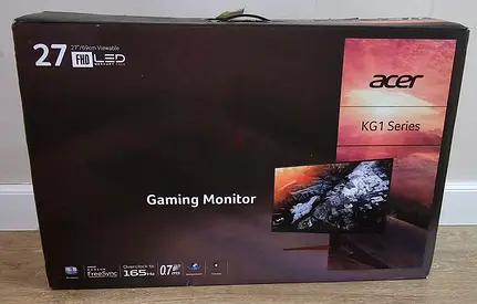 Acer Gaming Monitor-KG1 -27 (Full HD)1920 x 1080- Rapid overclock to 165Hz