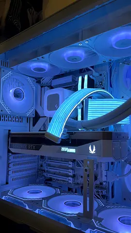 Full setup high end gaming pc white  setup 5070 ti build new all with boxes and warranty’s