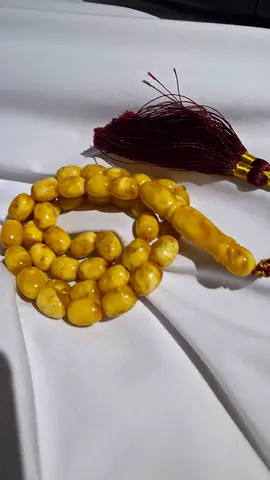 سبحة كهرمان كلنقرادي طبيعي قديم