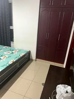 Master bedroom available for family with  attached bathroom from 1st July Al Qusais Jouri building
