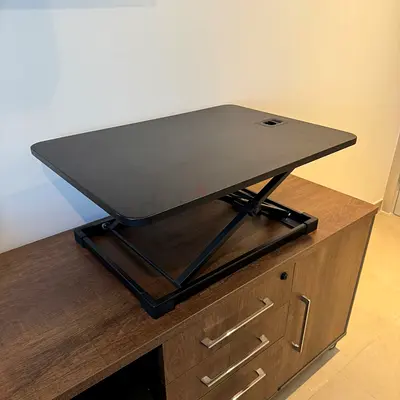 Sit-Stand Desk Converter (Foldable, Black) - New in Box