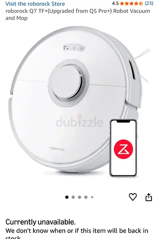 Roborock Q7 TF+ Robot Vacuum and Mop - White. Bought for 700 2 months ago. Sold out on Amazon.