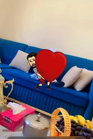Comfortably seats around 9 people.-مجلس جميل مع الستاره والطاوله(urgent)