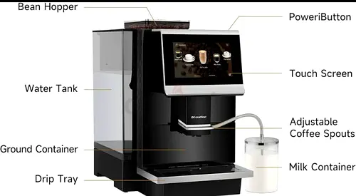Fully Automatic Coffee  Espresso Machine with Milk Frother ( USA 110~120V )