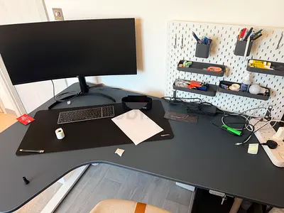 Ikea BEKANT corner desk motorized