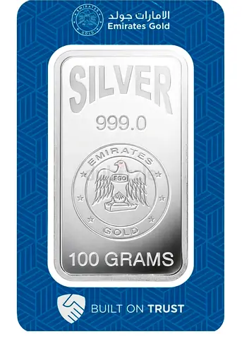 400 g silver bars 999 from Emirates Gold