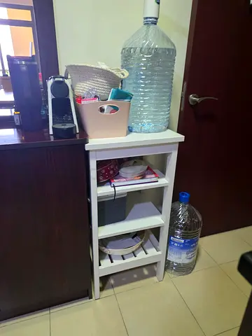IKEA HEMNES- Practical IKEA white side table  for extra storage