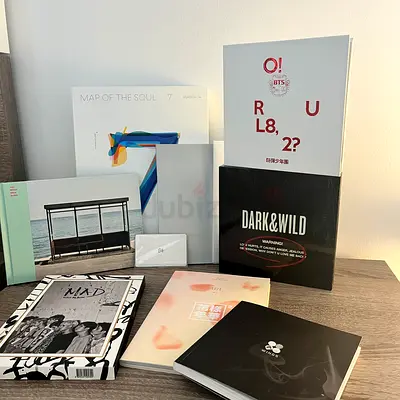 BTS Album Collection – 7 Albums + Free GOT7 Album  Mystery BTS Photocard