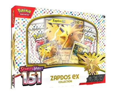 Pokémon TCG 151 Zapdos ex Collection - Sealed Box