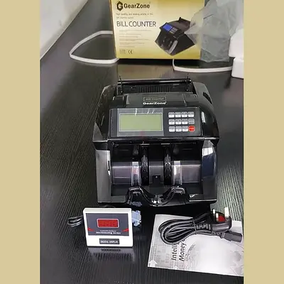 GearZone Bill Counter - Currency Note Counter with UV/MD Detection money counter