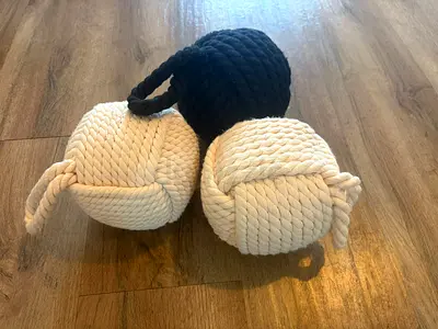 Rope Doorstops x3