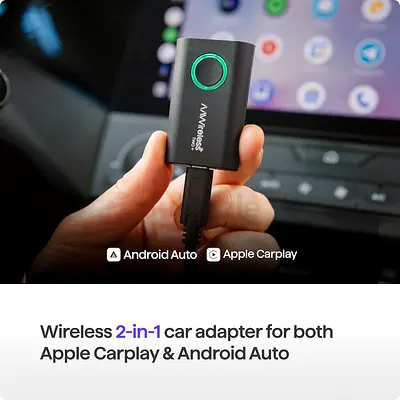 AAWireless Two+ Android Auto  Apple Carplay 2-in-1 Adapter