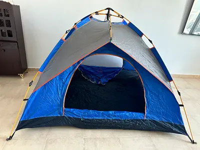 2- 4 Person Blue Dome Tent - perfect Condition, Lightweight Camping Automatic Tent
