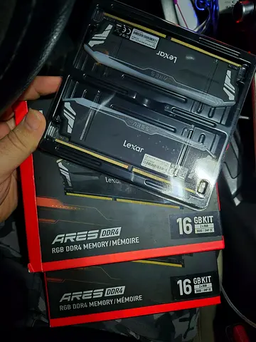 Lexar ARES RGB 16GB (2×8GB) DDR4 OC 3600MHz CL18 – High-Speed Gaming RAM