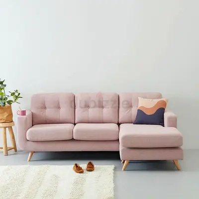 Velvet Horizon Livingroom L Shaped Sofa