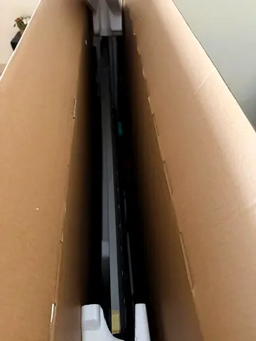 65 Philips TV - Powers On, Screen Damaged