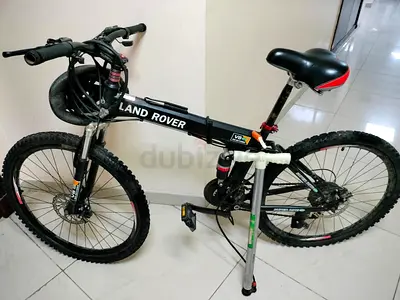 Land Rover Folding Mountain Bike - 26 Wheels, Dual Suspension