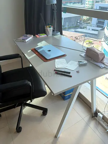 IKEA white study desk