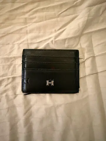 Replica Black Leather Hermes Cardholder