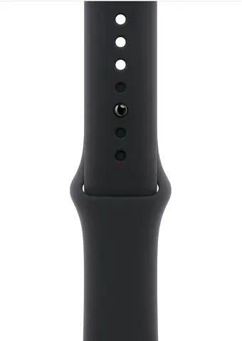Genuine Black Silicone Apple Watch Band - 42/45/49mm Used) at 99 dirham