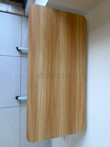 Simple adjustable study/office table with wooden top