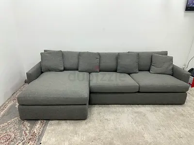 Almost brand new cratebarrel lshape sofa