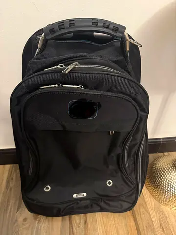 Black rolling backpack / trolley bag - good condition