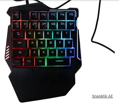 BughA one handed led gaming keyboard