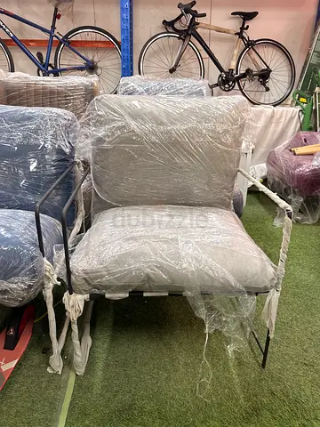 Outdoor/Patio Lounge Chairs - Light Grey Cushions
