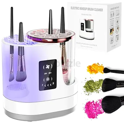 Electric Makeup Brush Cleaner Machine, 3 IN 1 Automatic Make up Brush Cleaning with Makeup Brush