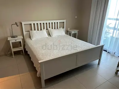 IKEA White HEMNES King Bed with IKEA Mattress 180 x 200 cm
