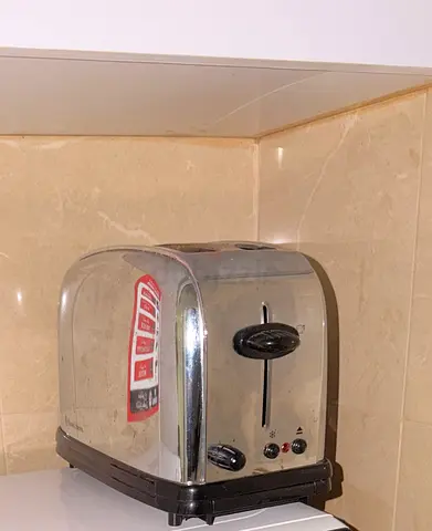 Vintage chrome 2-slice toaster - working condition