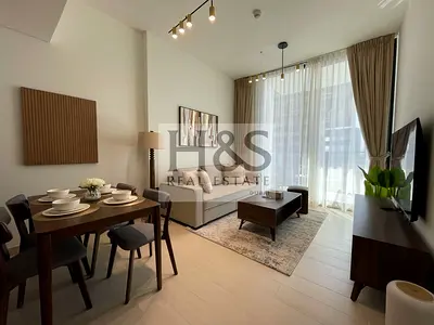 Furnished 1BR | Binghatti Amber | City & Garden View