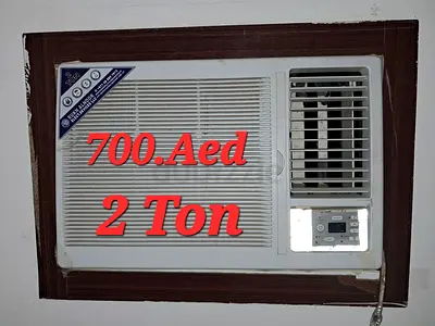 Window Air Conditioner 2 Ton - Working, Comes with Remote (700 AED)