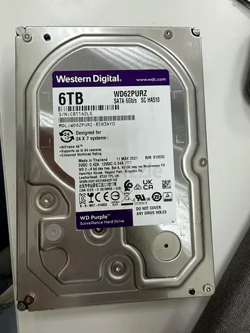 6TB WD PURPLE HARD DRIVE