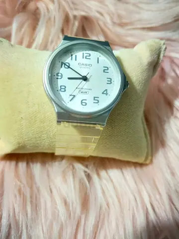 New Casio clear/transparent wristwatch - used strap included